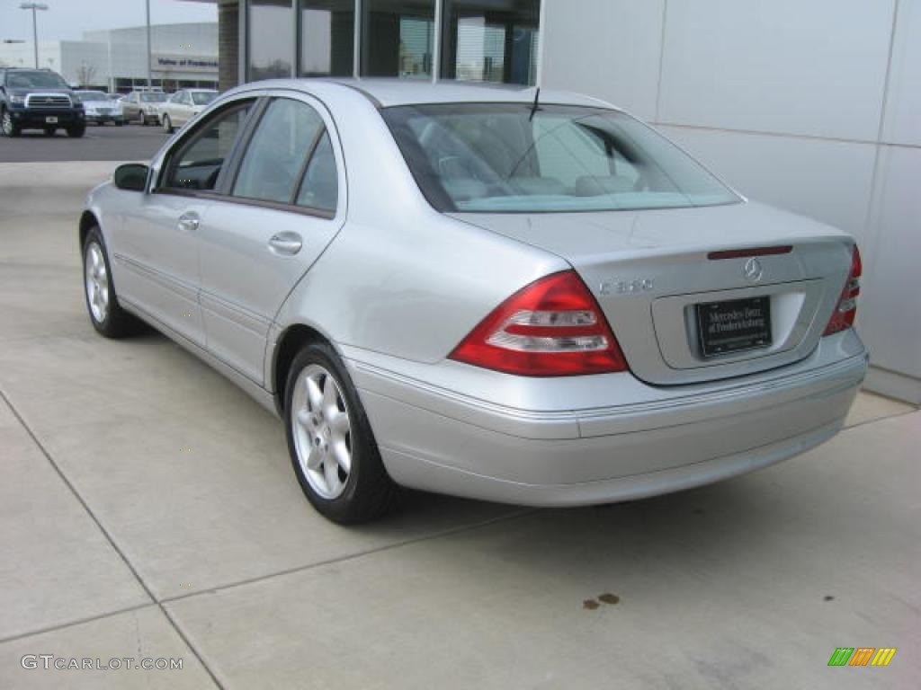 2001 C 320 Sedan - Brilliant Silver Metallic / Ash photo #3