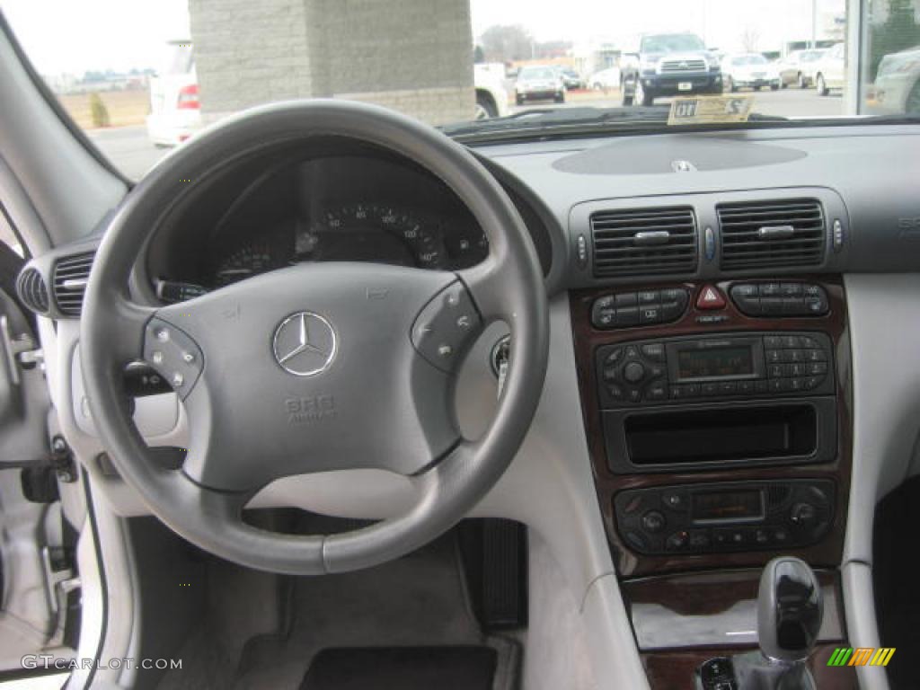 2001 C 320 Sedan - Brilliant Silver Metallic / Ash photo #6