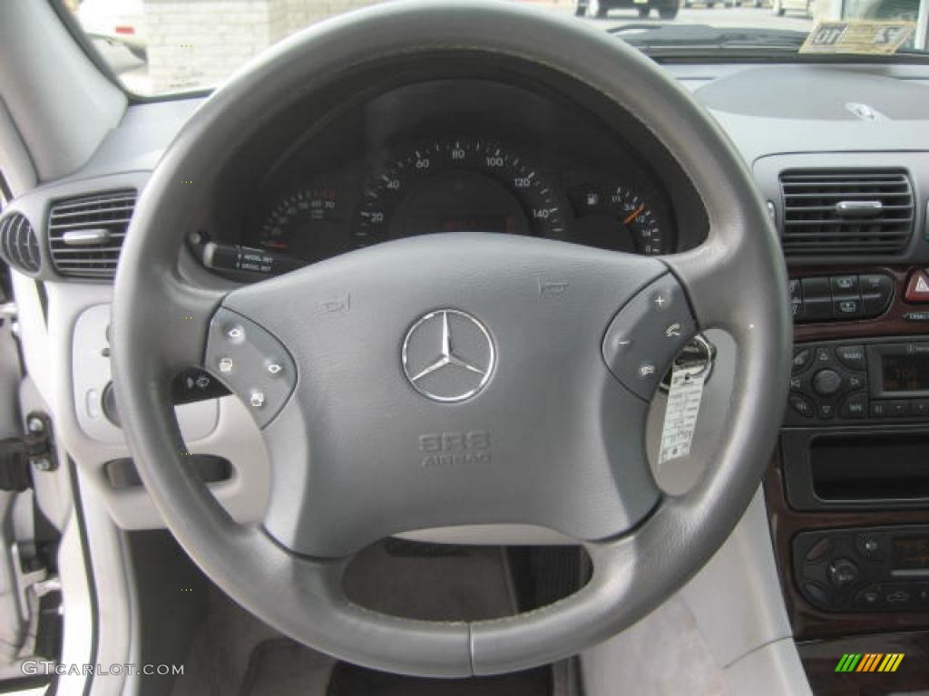 2001 C 320 Sedan - Brilliant Silver Metallic / Ash photo #7