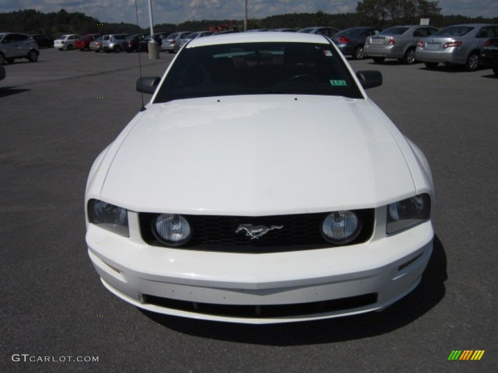 2005 Mustang GT Premium Coupe - Performance White / Red Leather photo #2
