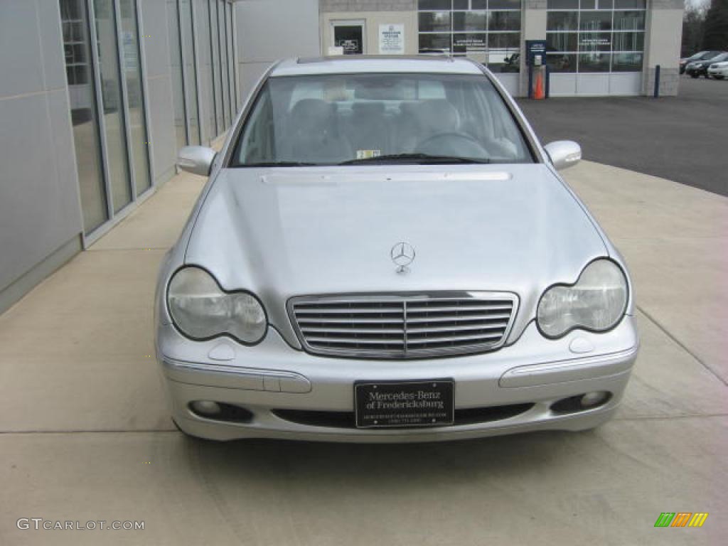 2001 C 320 Sedan - Brilliant Silver Metallic / Ash photo #13