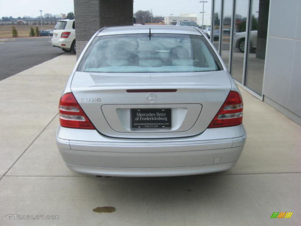 2001 C 320 Sedan - Brilliant Silver Metallic / Ash photo #14