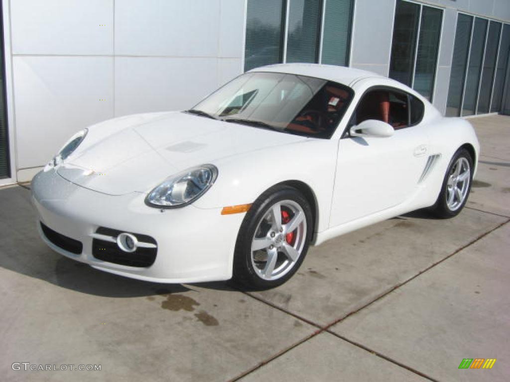 Carrara White Porsche Cayman