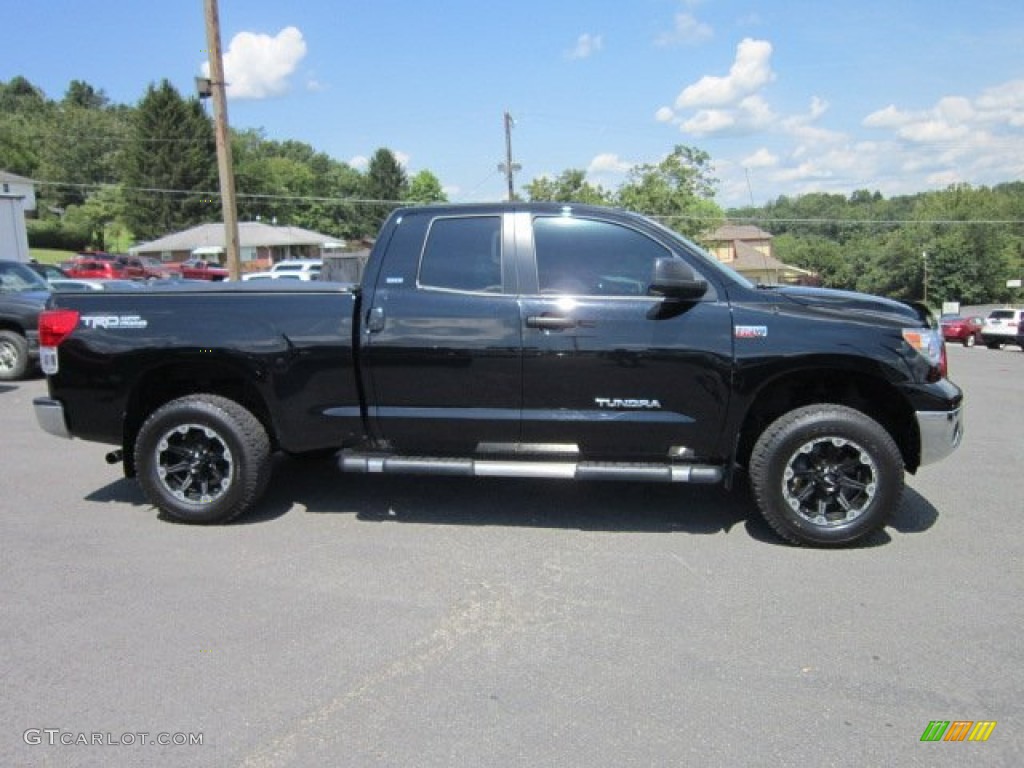 2010 Tundra TRD Double Cab 4x4 - Black / Black photo #8