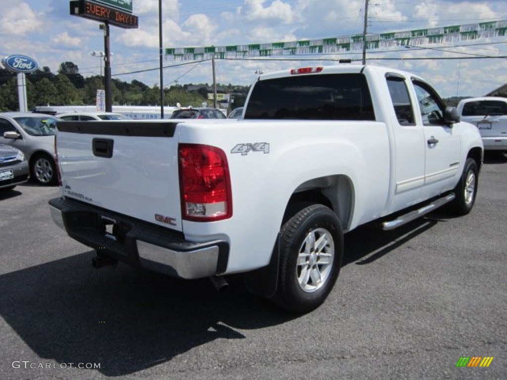 2008 Sierra 1500 SLE Extended Cab 4x4 - Summit White / Ebony photo #7