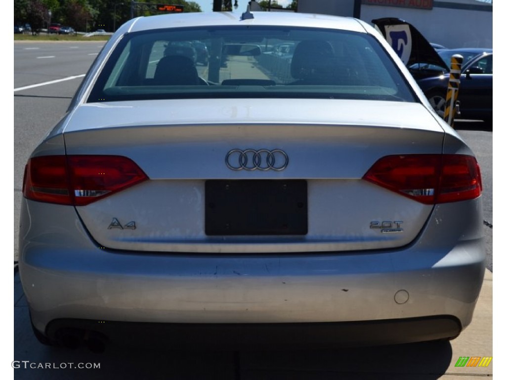 2009 A4 2.0T Premium quattro Sedan - Ice Silver Metallic / Black photo #4