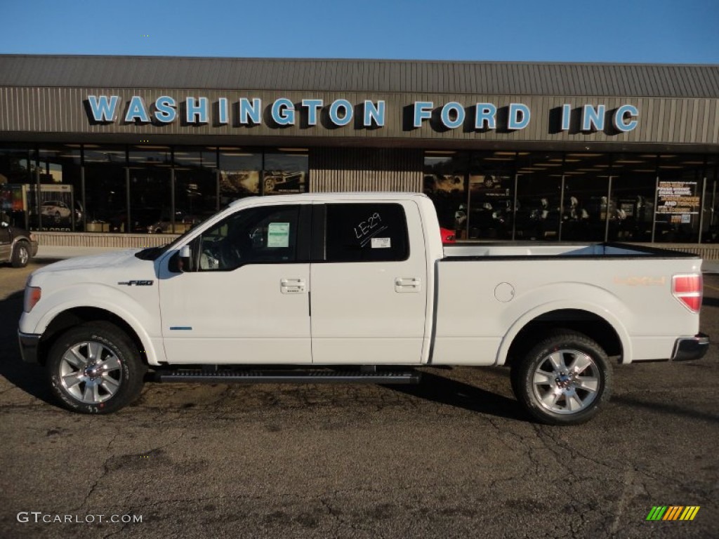 2011 F150 Lariat SuperCrew 4x4 - Oxford White / Black photo #1