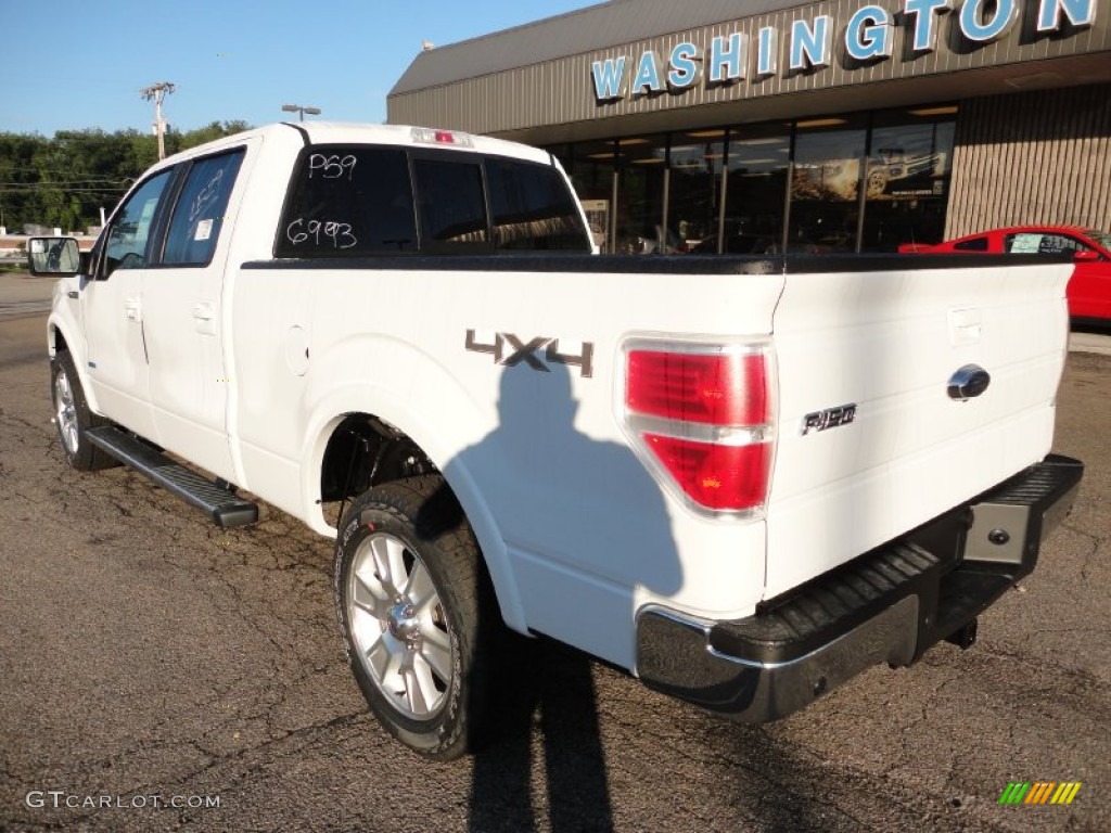 2011 F150 Lariat SuperCrew 4x4 - Oxford White / Black photo #2