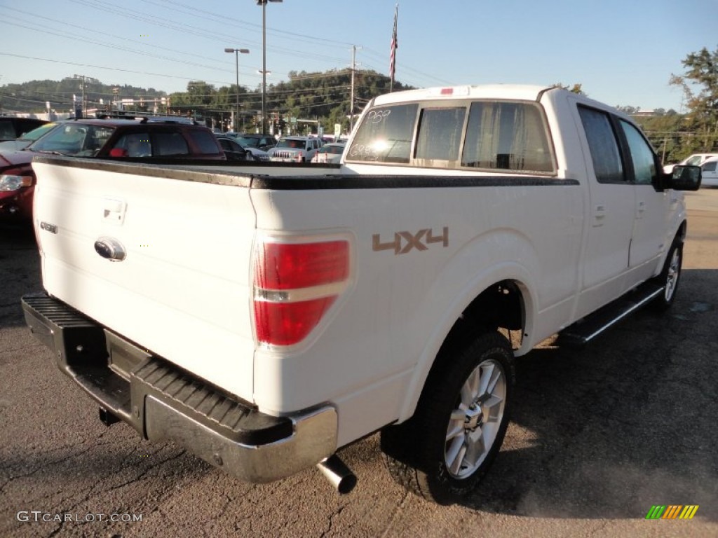 2011 F150 Lariat SuperCrew 4x4 - Oxford White / Black photo #4