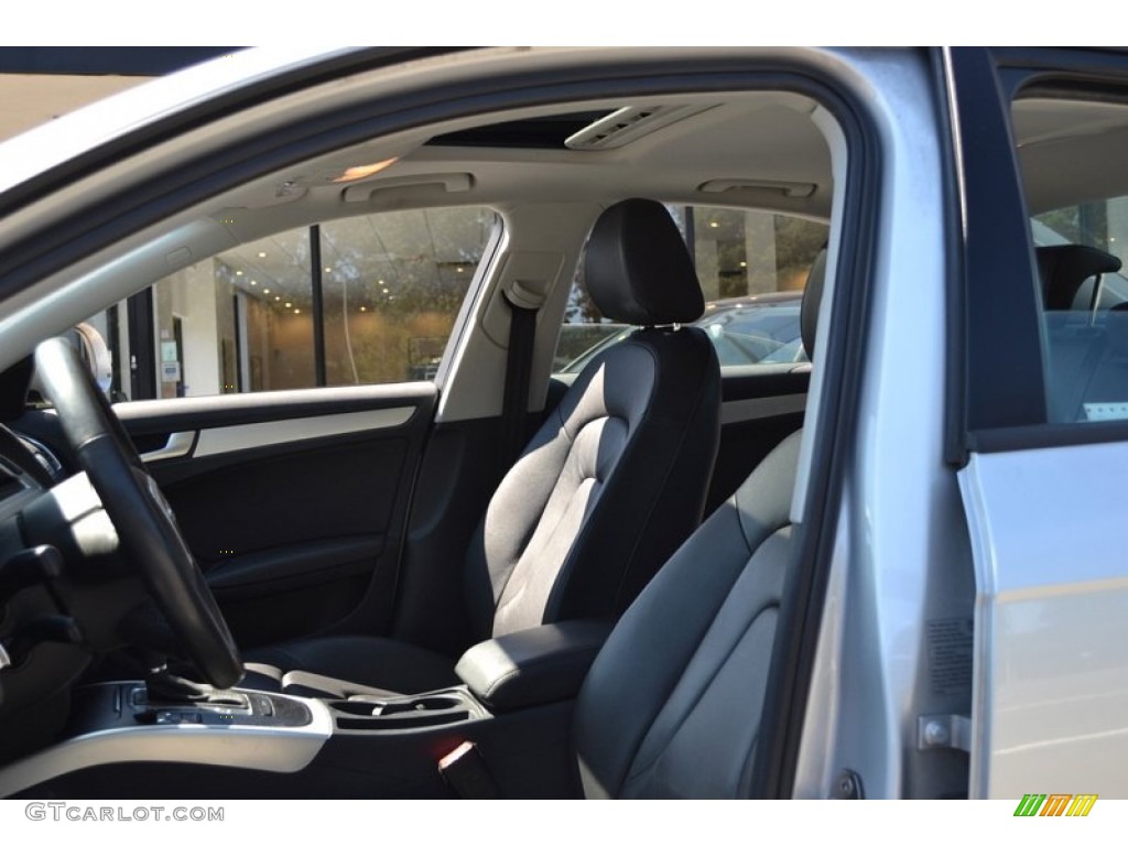 2009 A4 2.0T Premium quattro Sedan - Ice Silver Metallic / Black photo #8