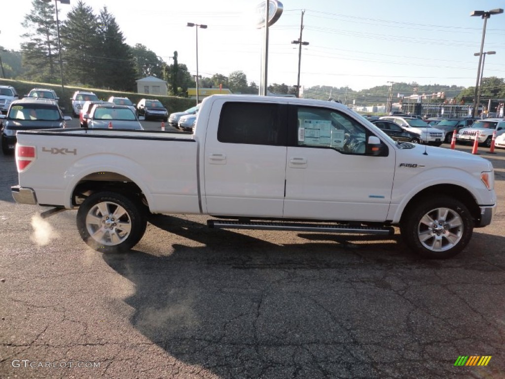 2011 F150 Lariat SuperCrew 4x4 - Oxford White / Black photo #5