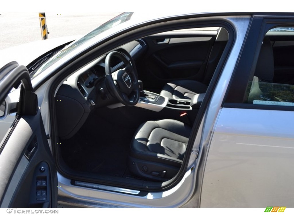 2009 A4 2.0T Premium quattro Sedan - Ice Silver Metallic / Black photo #9
