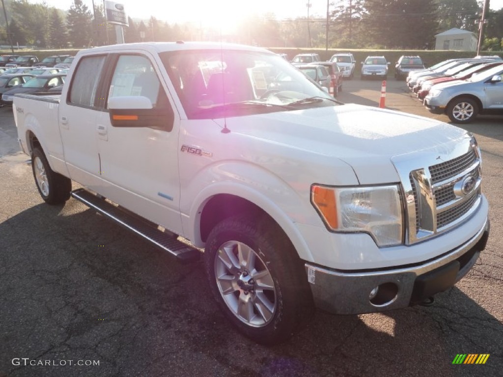 2011 F150 Lariat SuperCrew 4x4 - Oxford White / Black photo #6