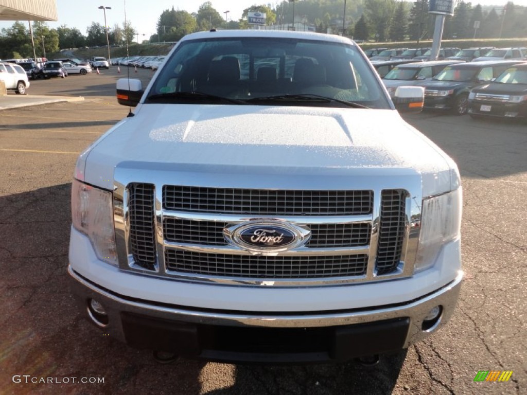 2011 F150 Lariat SuperCrew 4x4 - Oxford White / Black photo #7