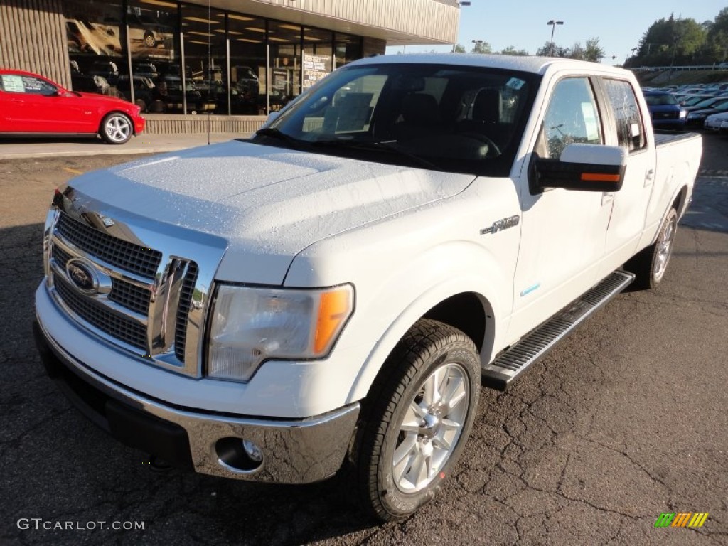 2011 F150 Lariat SuperCrew 4x4 - Oxford White / Black photo #8