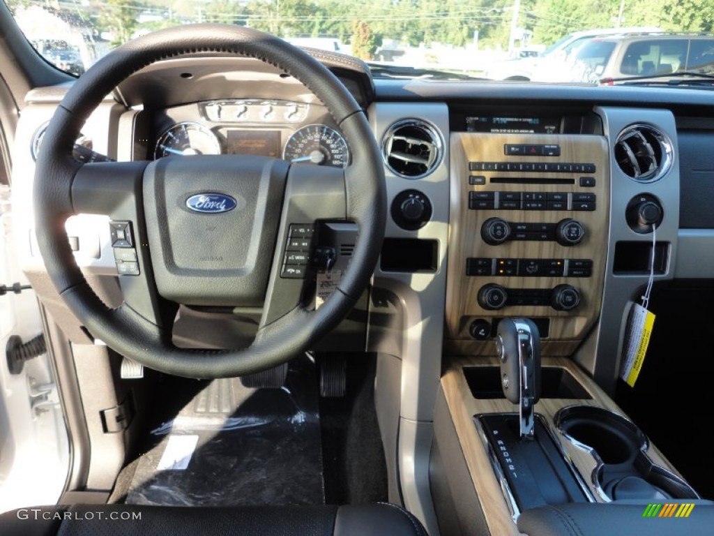 2011 F150 Lariat SuperCrew 4x4 - Oxford White / Black photo #15