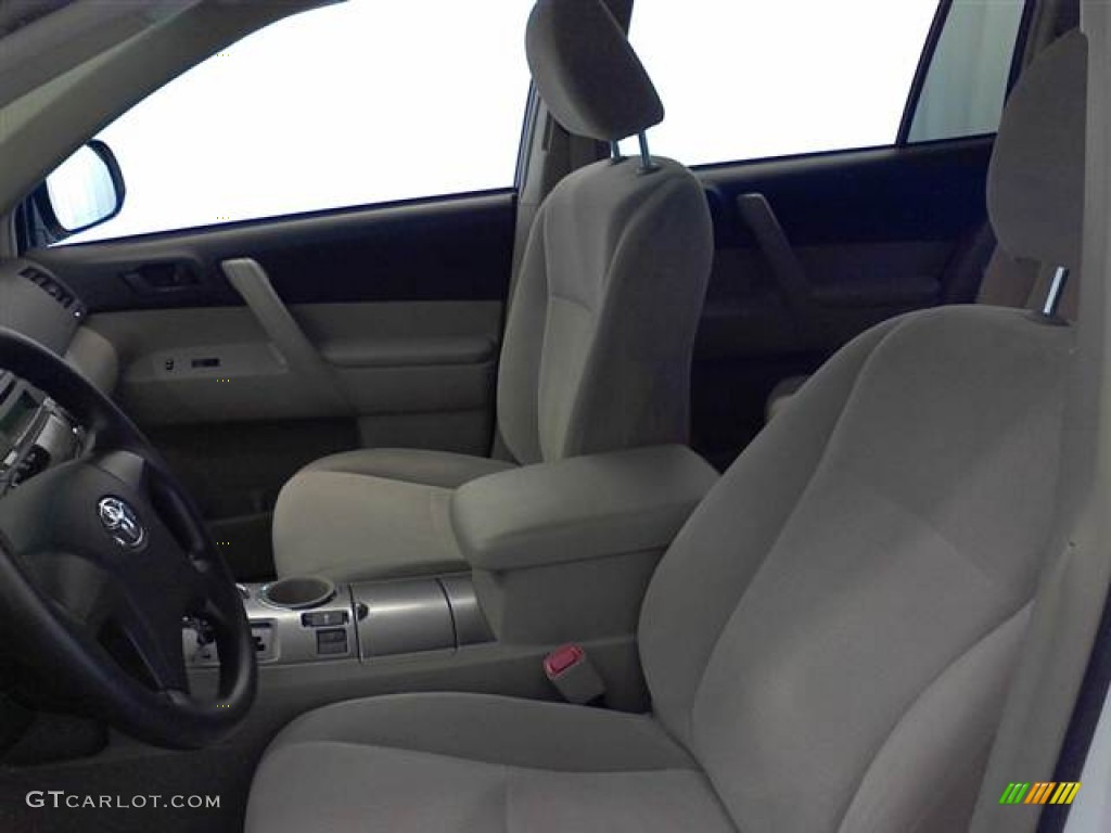 2009 Highlander  - Blizzard White Pearl / Sand Beige photo #6