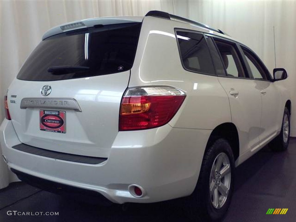 2009 Highlander  - Blizzard White Pearl / Sand Beige photo #16