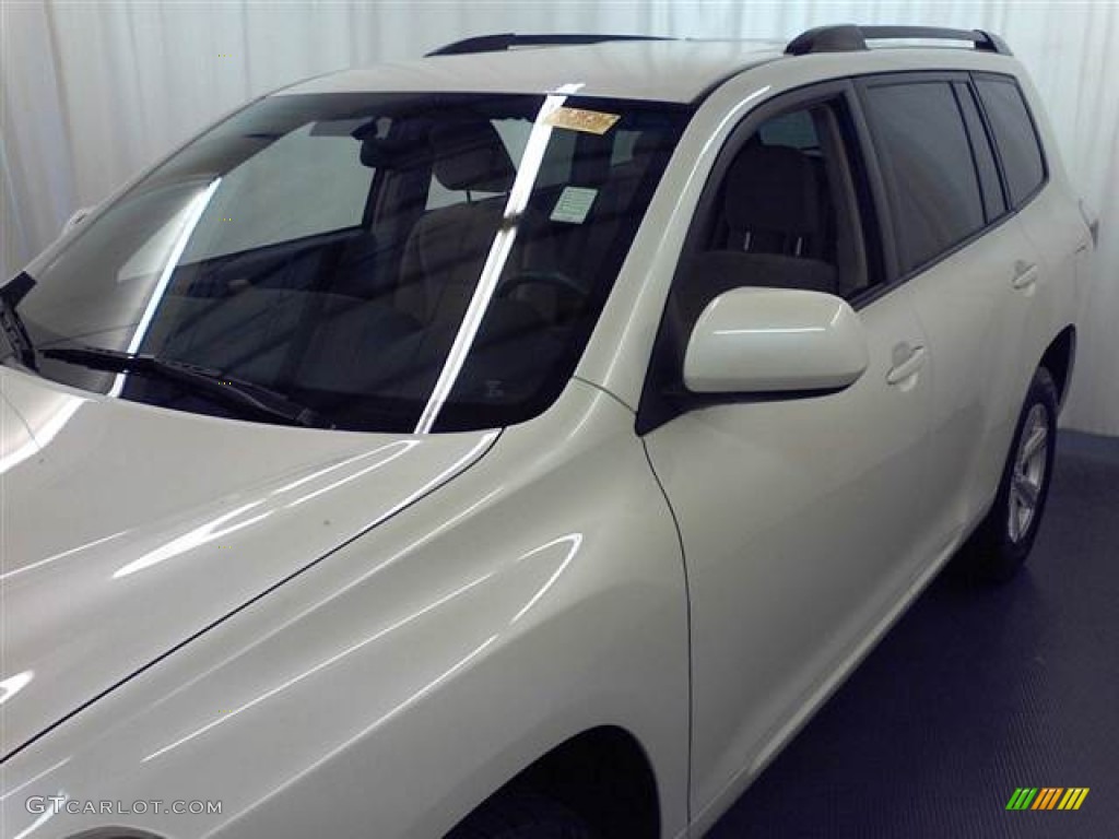 2009 Highlander  - Blizzard White Pearl / Sand Beige photo #21