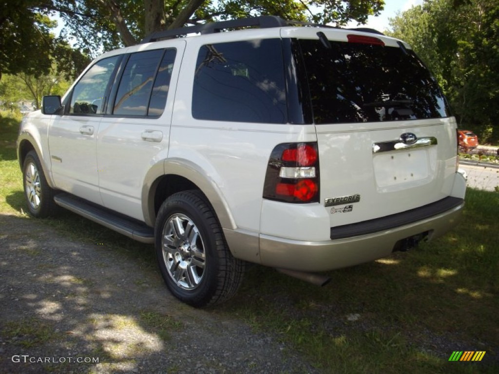 2008 Explorer Eddie Bauer 4x4 - White Suede / Camel photo #3