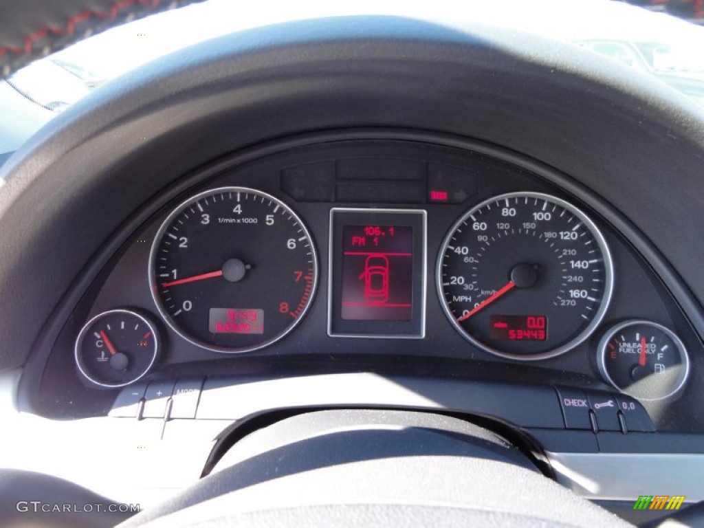 2008 Audi A4 2.0T quattro Sedan Gauges Photo #53300097