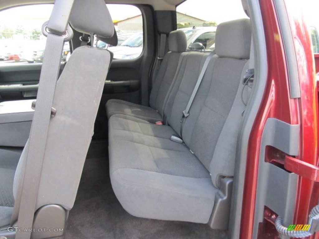 Ebony Interior 2008 Chevrolet Silverado 1500 LT Extended Cab 4x4 Photo #53300445