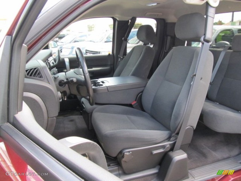 Ebony Interior 2008 Chevrolet Silverado 1500 LT Extended Cab 4x4 Photo #53300460
