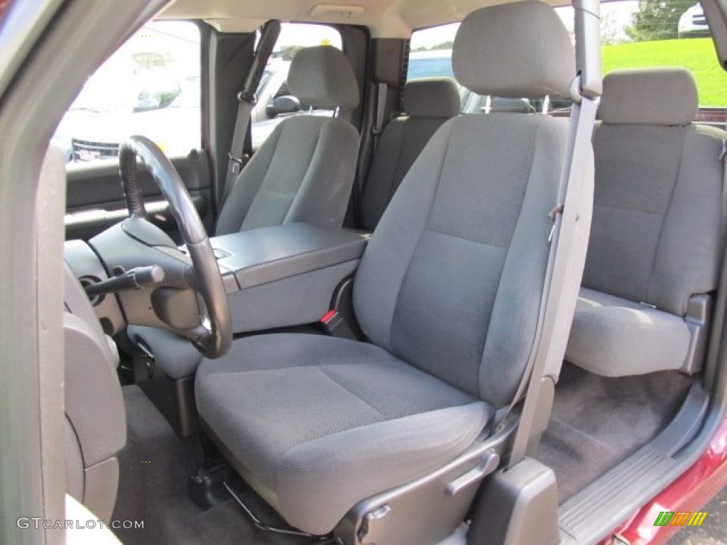 Ebony Interior 2008 Chevrolet Silverado 1500 LT Extended Cab 4x4 Photo #53300475