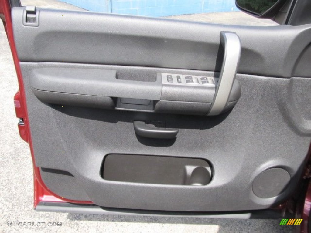 2008 Chevrolet Silverado 1500 LT Extended Cab 4x4 Ebony Door Panel Photo #53300505