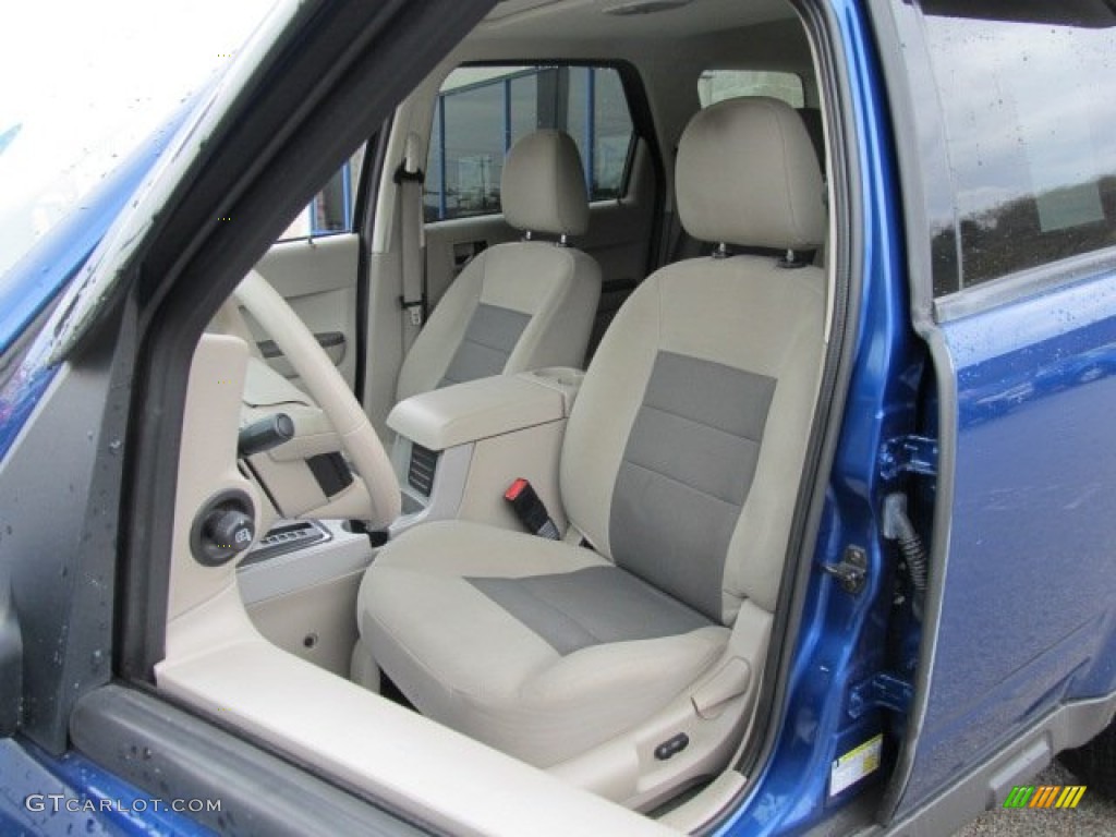 2008 Escape XLT 4WD - Vista Blue Metallic / Camel photo #8