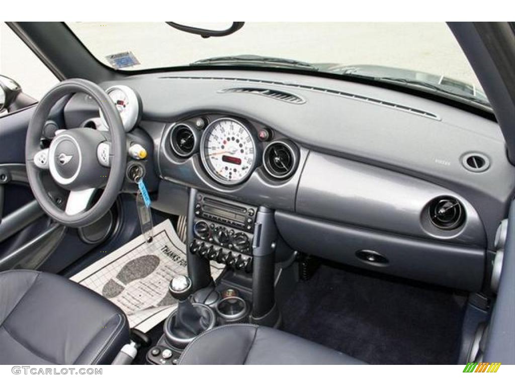 2007 Cooper S Convertible - Dark Silver Metallic / Carbon Black/Black photo #23