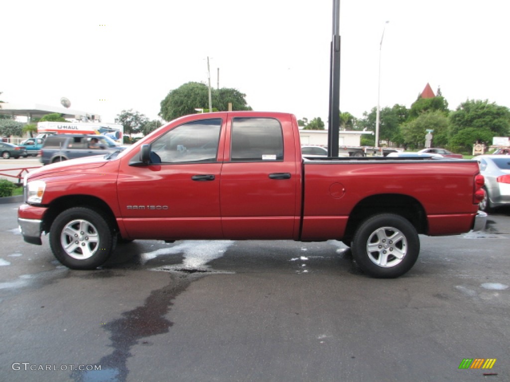 Flame Red 2007 Dodge Ram 1500 SLT Quad Cab Exterior Photo #53300847