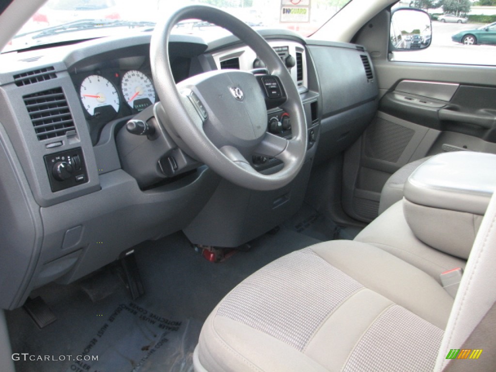 Medium Slate Gray Interior 2007 Dodge Ram 1500 SLT Quad Cab Photo #53300997