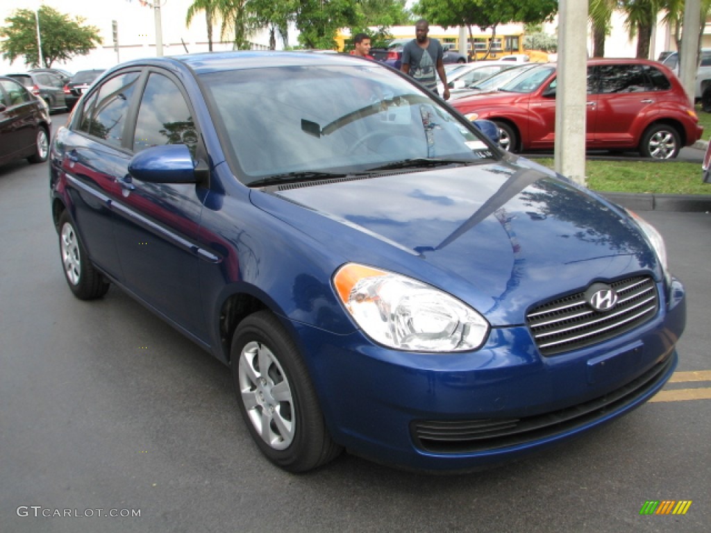 2006 Accent GLS Sedan - Dark Sapphire Blue / Gray photo #1