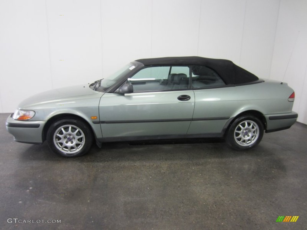 2000 9-3 Convertible - Sun Green Metallic / Medium Grey photo #3