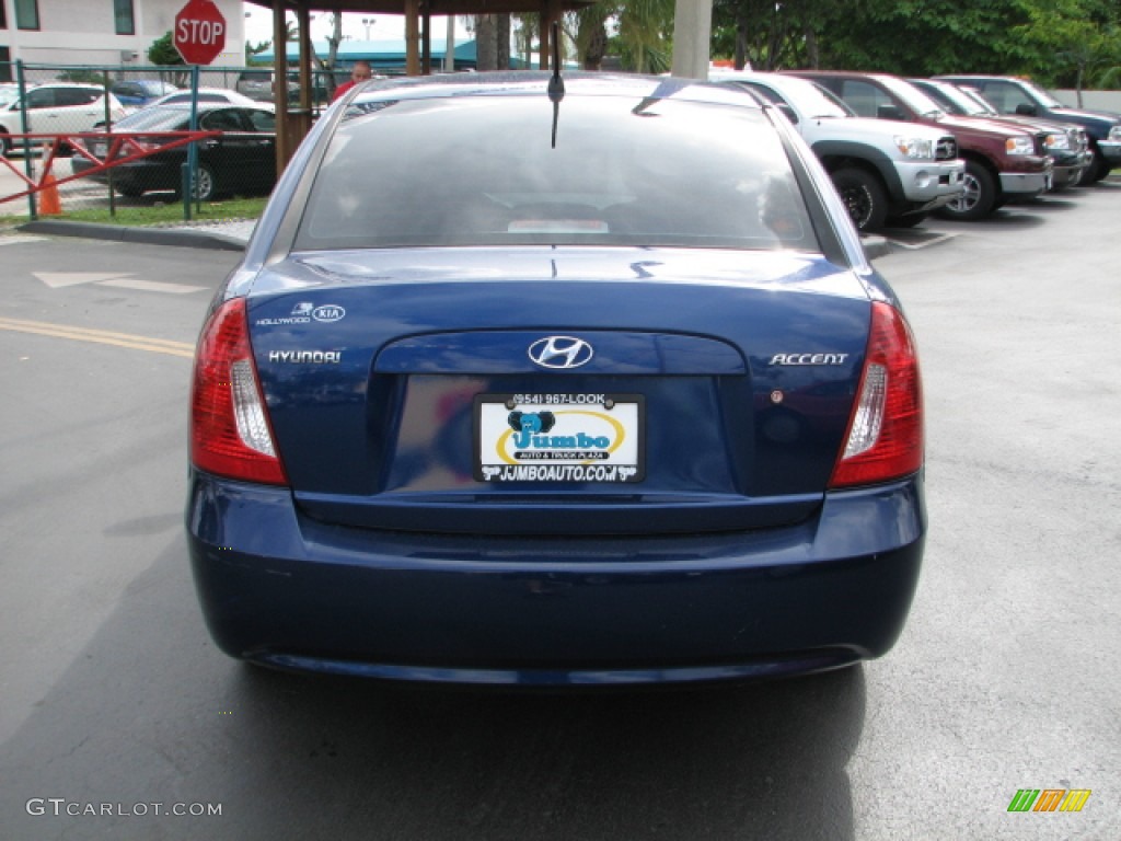 2006 Accent GLS Sedan - Dark Sapphire Blue / Gray photo #8