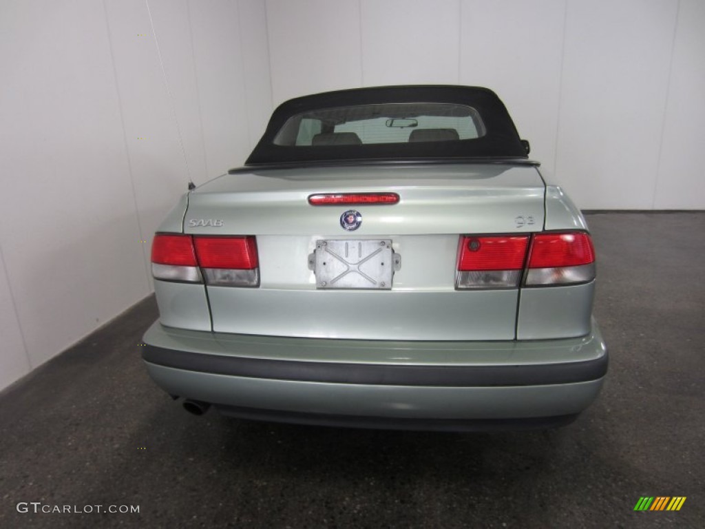 2000 9-3 Convertible - Sun Green Metallic / Medium Grey photo #12