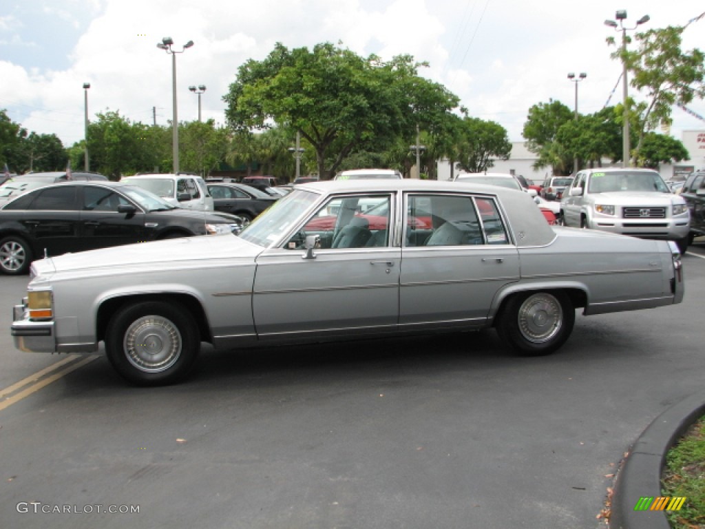 Silver Metallic 1987 Cadillac Brougham Standard Brougham Model Exterior Photo #53301534