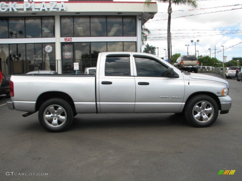 2003 Ram 1500 SLT Quad Cab - Bright Silver Metallic / Dark Slate Gray photo #11