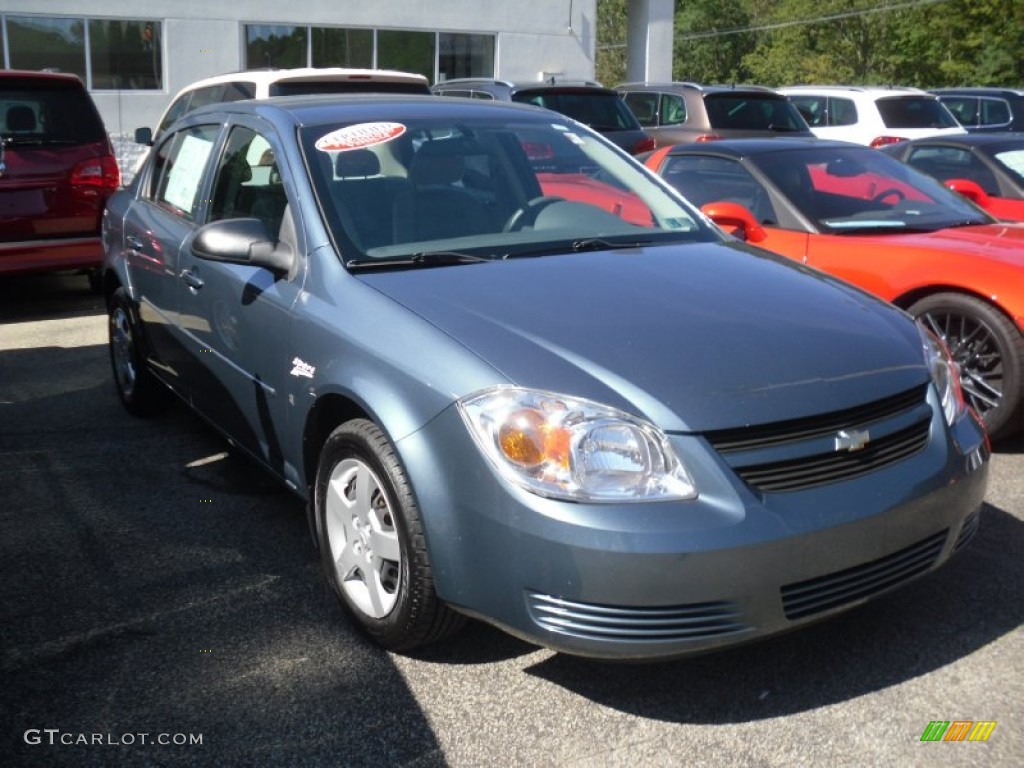 2007 Cobalt LS Sedan - Blue Granite Metallic / Gray photo #2