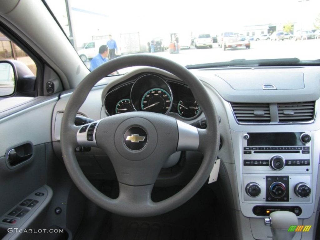 2008 Chevrolet Malibu LS Sedan Titanium Gray Steering Wheel Photo #53304075