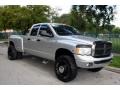 2003 Bright Silver Metallic Dodge Ram 3500 SLT Quad Cab 4x4 Dually  photo #15