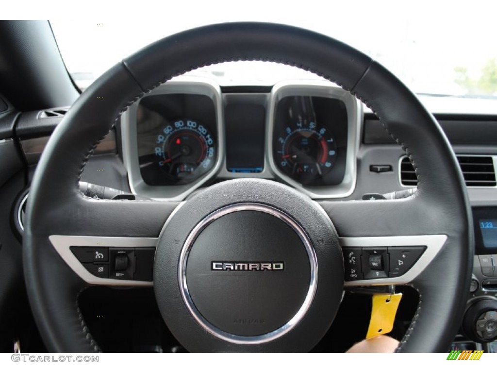 2010 Chevrolet Camaro SS Coupe Black Steering Wheel Photo #53307165