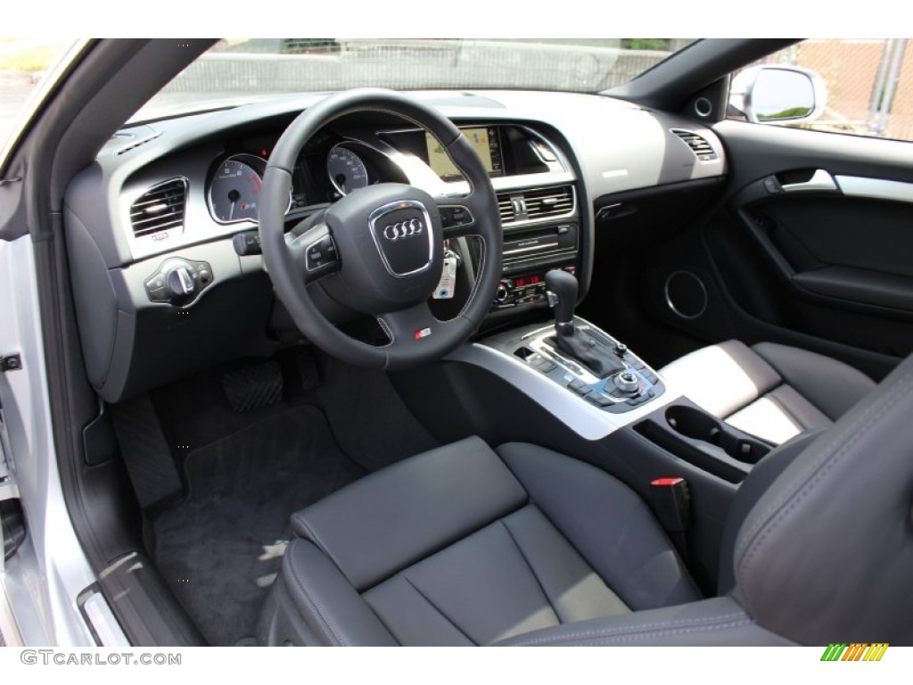 Black Silk Nappa Leather Interior 2011 Audi S5 4.2 FSI quattro Coupe Photo #53307603