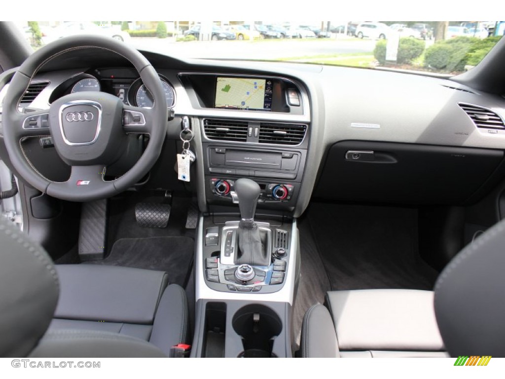 2011 Audi S5 4.2 FSI quattro Coupe Black Silk Nappa Leather Dashboard Photo #53307633