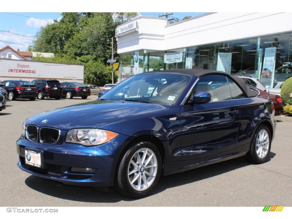 2011 1 Series 128i Convertible - Deep Sea Blue Metallic / Savanna Beige photo #1