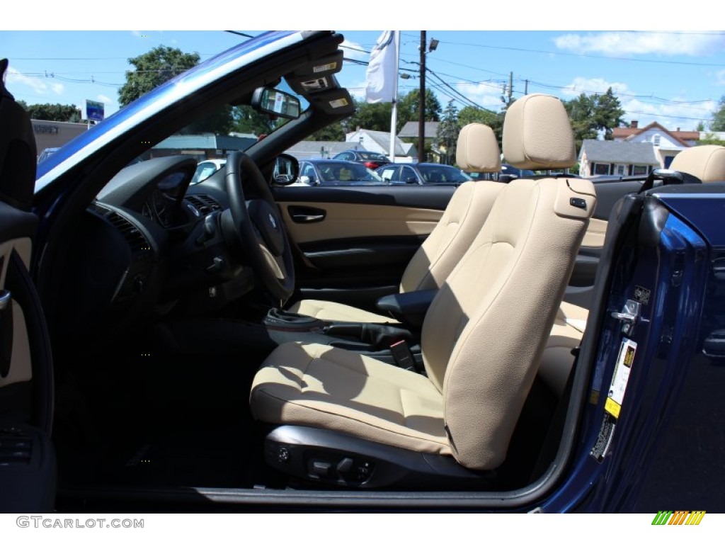 Savanna Beige Interior 2011 BMW 1 Series 128i Convertible Photo #53308089