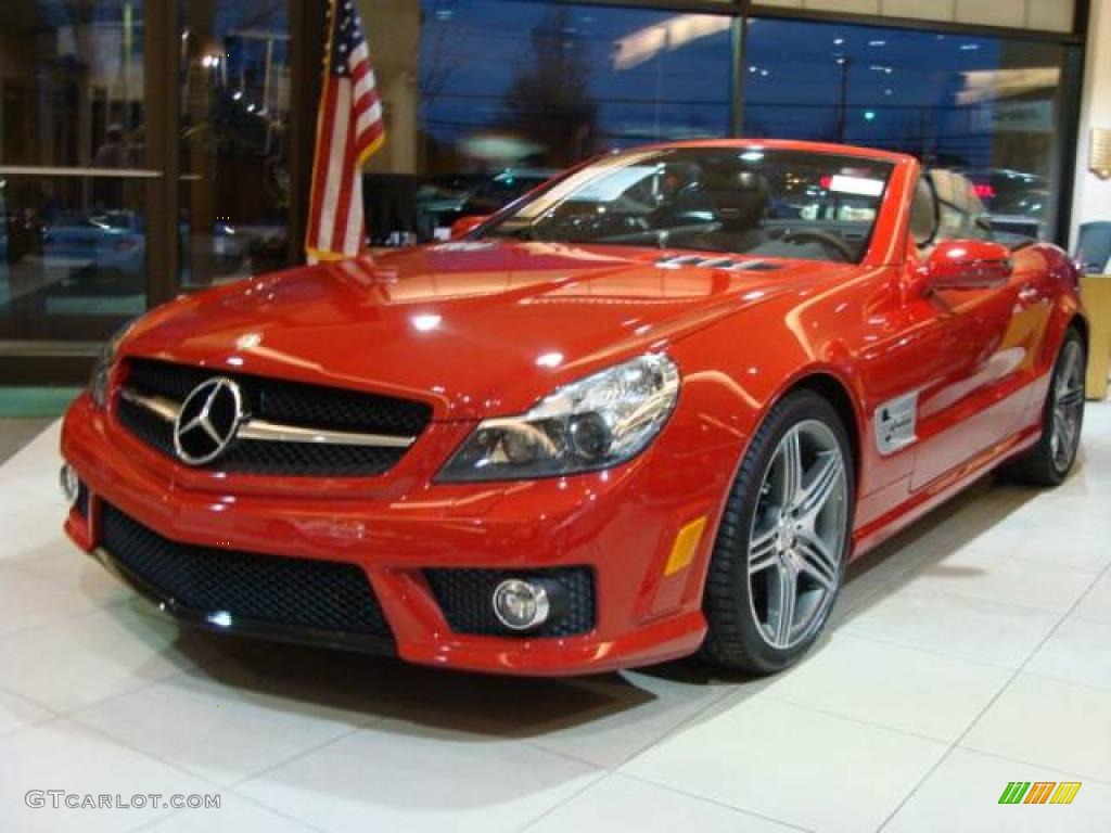 2009 SL 63 AMG Roadster - Mars Red / AMG Black photo #3