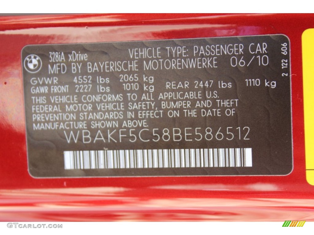 2011 3 Series 328i xDrive Coupe - Vermillion Red Metallic / Beige photo #32