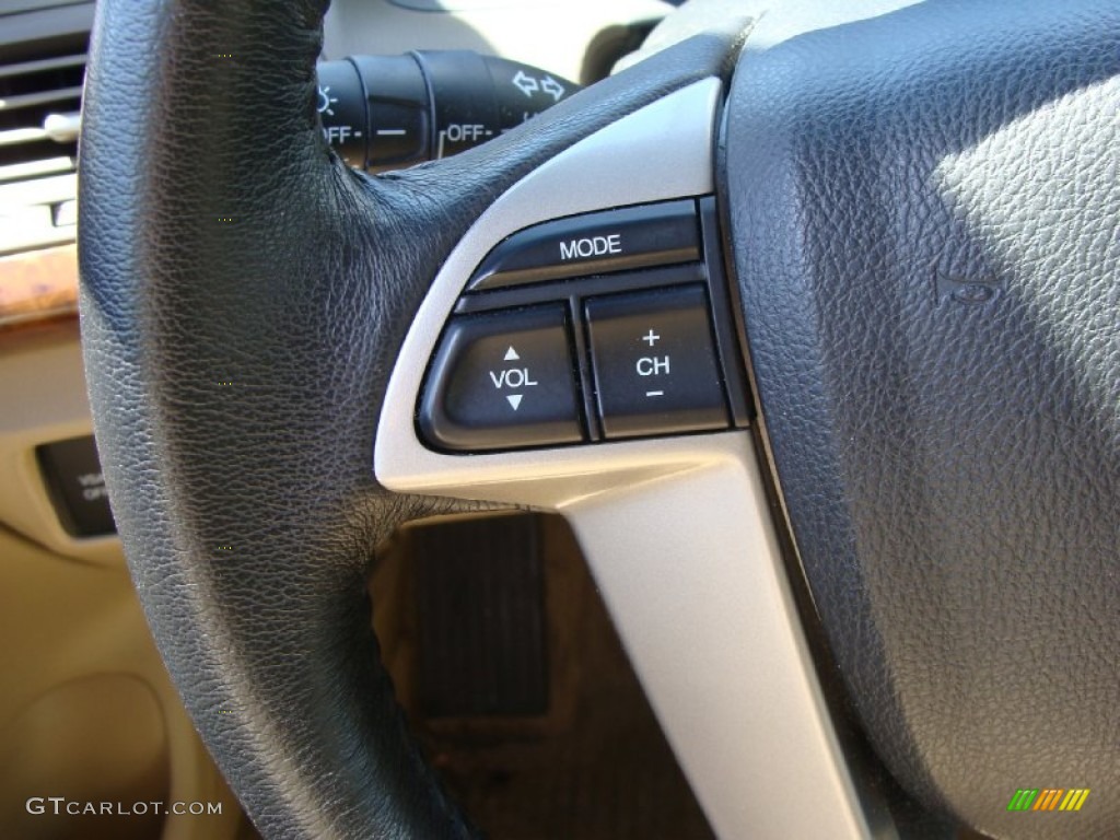2008 Accord EX-L V6 Sedan - Bold Beige Metallic / Ivory photo #28